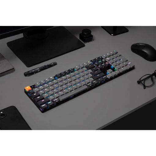 Εικόνα της Πληκτρολόγιο Keychron K5 V2 QMK Full Wireless RGB Banana Switches (US) K5X-B4