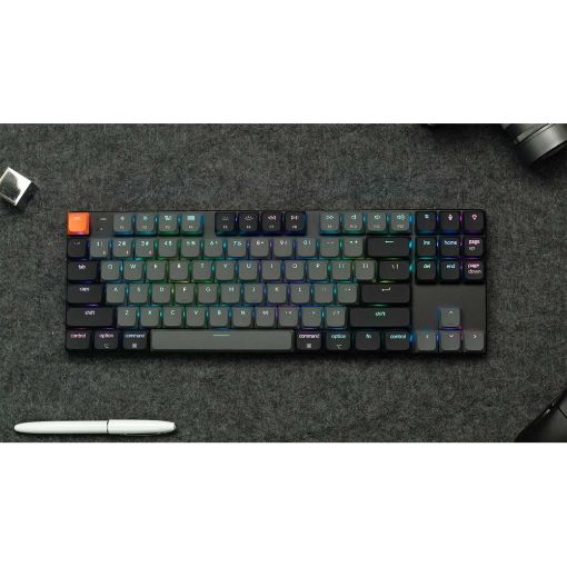 Εικόνα της Πληκτρολόγιο Keychron K1 V6 QMK TKL Wireless RGB Red Switches (US) K1X-B1