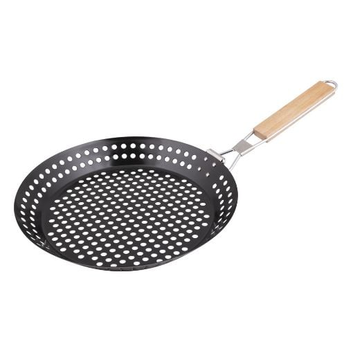 Εικόνα της Καλάθι Ψησίματος Lamart BBQ με Ξύλινη Λαβή 30x30cm Black LT5032