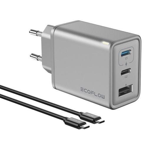 Εικόνα της Φορτιστής EcoFlow Rapid 65W GaN & Καλώδιο 100W 5016801003