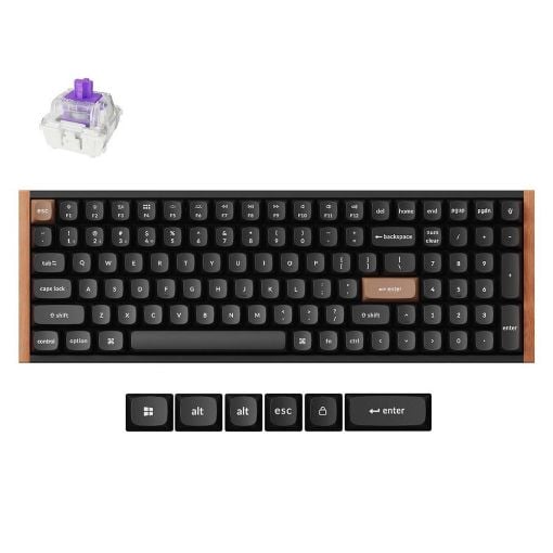 Εικόνα της Πληκτρολόγιο Keychron K4 HE 96% Wireless RGB Gateron Magnetic Nebula Switches (US) Special Edition Black K4H-F1