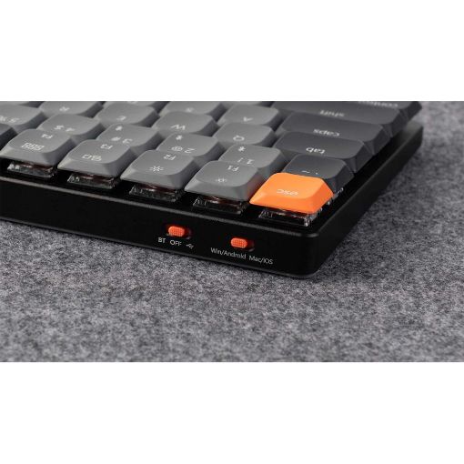 Εικόνα της Πληκτρολόγιο Keychron K3 V3 QMK 75% Wireless RGB Red Switches (US) K3X-B1