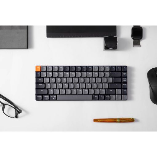 Εικόνα της Πληκτρολόγιο Keychron K3 V3 QMK 75% Wireless RGB Red Switches (US) K3X-B1