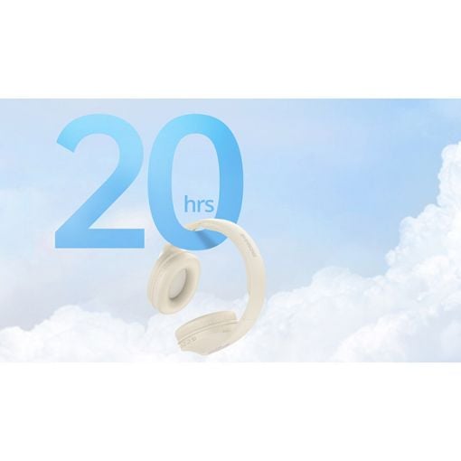 Εικόνα της Headphones Riversong Bluetooth Rhythm L9 Cream EA278CR
