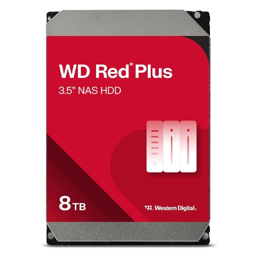 Εικόνα της Εσωτερικός Σκληρός Δίσκος NAS Western Digital Red Plus 8TB 3.5" SATA ΙΙΙ 256MB WD80EFPX