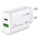 Εικόνα της Φορτιστής MediaRange 25W GaN USB-C & USB-A White MRMA112-2