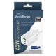 Εικόνα της Φορτιστής MediaRange 65W GaN 2x USB-C & USB-A White MRMA116-2