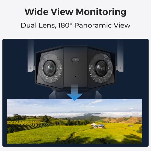 Εικόνα της Wireless Outdoor IP Camera Reolink Duo Series G750 Dual-Lens 4G