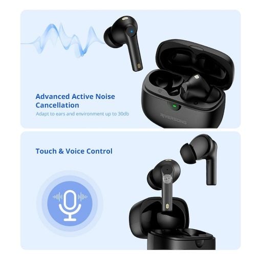 Εικόνα της True Wireless Earbuds Riversong Utopia H5 Black EA271