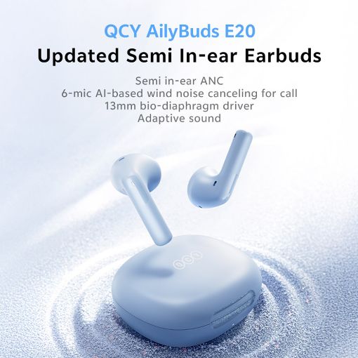 Εικόνα της True Wireless Earphones QCY AilyBuds E20 Bluetooth Clear Blue