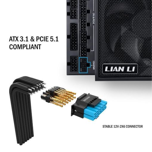 Εικόνα της Τροφοδοτικό Lian Li Edge 850W Fully Modular 80 Plus Gold Black G9P.EG0850G.B000.EU