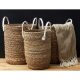 Εικόνα της Σετ Διακοσμητικά Καλάθια Home Deco Factory με Χερούλια 3τμχ Καφέ RG9268