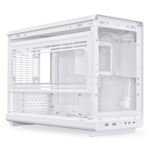 Εικόνα της Lian Li Dan Cases A3-mATX All Mesh Steel-Fabric Wood Edition White G99.A3W-WD.00