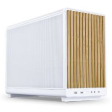 Εικόνα της Lian Li Dan Cases A3-mATX All Mesh Steel-Fabric Wood Edition White G99.A3W-WD.00