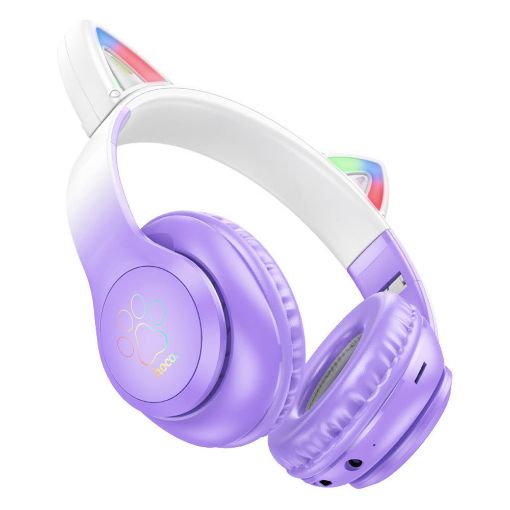 Εικόνα της Headset Hoco W42 Cat Bluetooth Purple/Grape