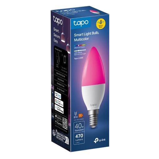 Εικόνα της Smart Wi-Fi Light Bulb TP-Link Tapo L430C E14 4.8W Dimable Multicolor