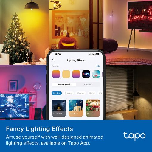 Εικόνα της Smart Wi-Fi Light Bulb TP-Link Tapo L430C E14 4.8W Dimable Multicolor