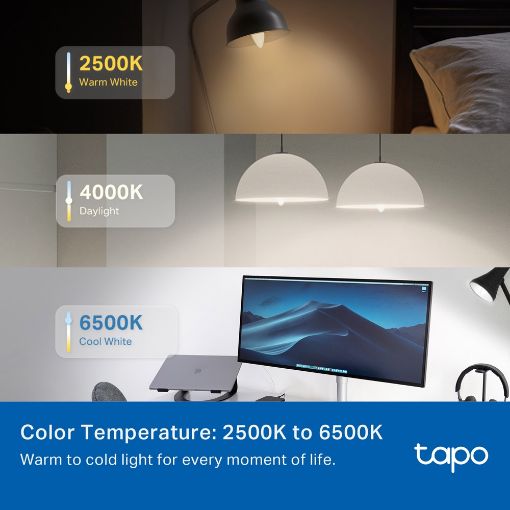 Εικόνα της Smart Wi-Fi Light Bulb TP-Link Tapo L430C E14 4.8W Dimable Multicolor