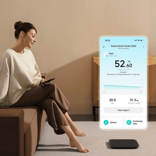 Εικόνα της Ζυγαριά Xiaomi Mi Smart Scale S200 Dark Grey BHR9239GL