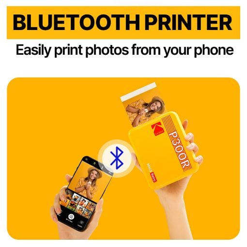 Εικόνα της Kodak Mini 3 Retro Smartphone Photo Printer Yellow P300RY