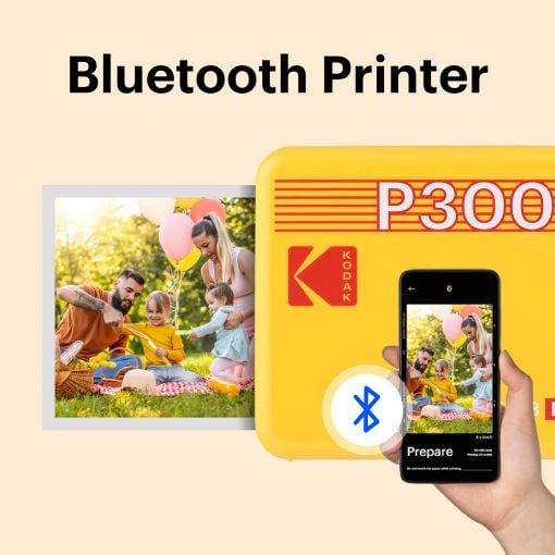 Εικόνα της Kodak Mini 3 Retro Smartphone Photo Printer Yellow P300RY