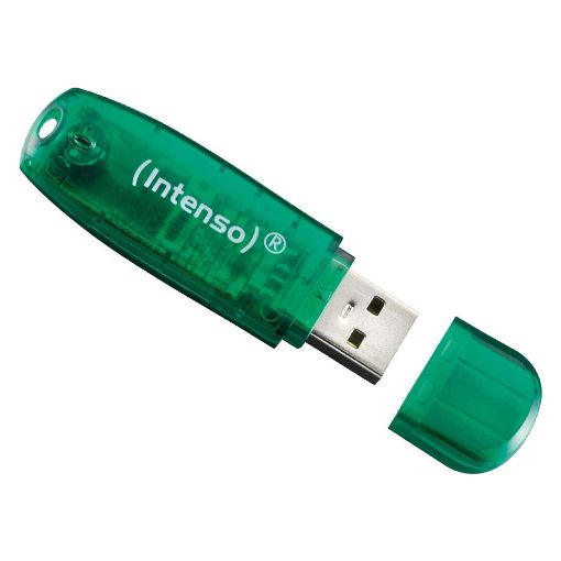 Εικόνα της Intenso Rainbow Line 8GB USB 2.0 Stick Green 3502460