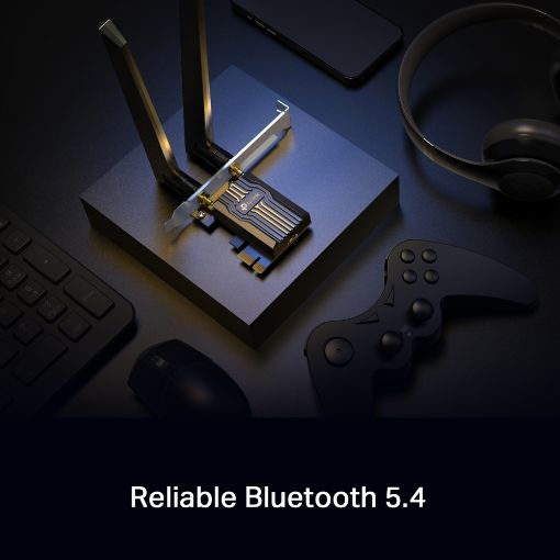 Εικόνα της Wireless Lan Card Tp-Link Archer TBE400E BE6500 Wi-Fi 7, Bluetooth 5.4 PCIe Adapter