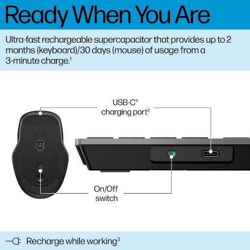 Εικόνα της Πληκτρολόγιο-Ποντίκι HP 720 Multi-Device Wireless 9T5A9AA