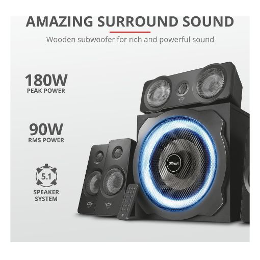 Εικόνα της Ηχεία Trust GXT 658 Tytan 5.1 Surround Speaker System 21738
