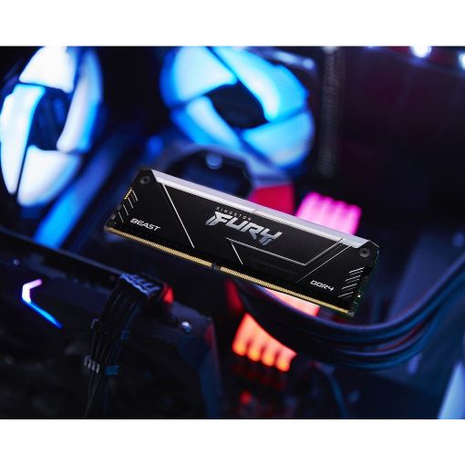 Εικόνα της Ram Kingston Fury Beast 32GB (2 x 16GB) DDR4-3600MHz CL18 RGB Black KF436C18BB2AK2/32