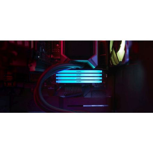 Εικόνα της Ram Kingston Fury Beast 32GB (2 x 16GB) DDR4-3600MHz CL18 RGB Black KF436C18BB2AK2/32