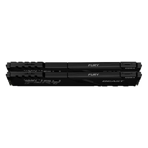 Εικόνα της Ram Kingston Fury Beast 32GB (2 x 16GB) DDR4-3200MHz CL16 RGB Black KF432C16BB2AK2/32