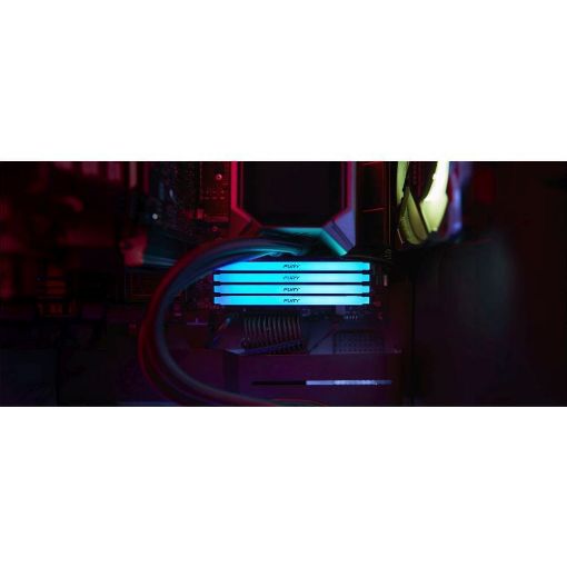 Εικόνα της Ram Kingston Fury Beast 16GB (2 x 8GB) DDR4-3200MHz CL16 RGB Black KF432C16BB2AK2/16