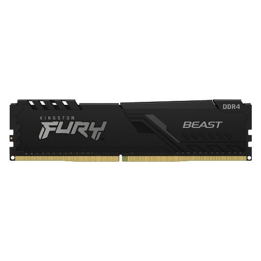 Εικόνα της Ram Kingston Fury Beast 8GB (1 x 8GB) DDR4-3200MHz CL16 RGB Black KF432C16BB2A/8