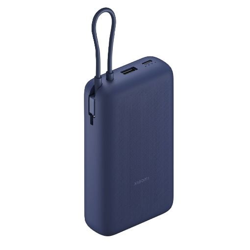 Εικόνα της Xiaomi Power Bank 33W 20000mAh με Ενσωματωμένο Καλώδιο Ice Blue BHR8975GL