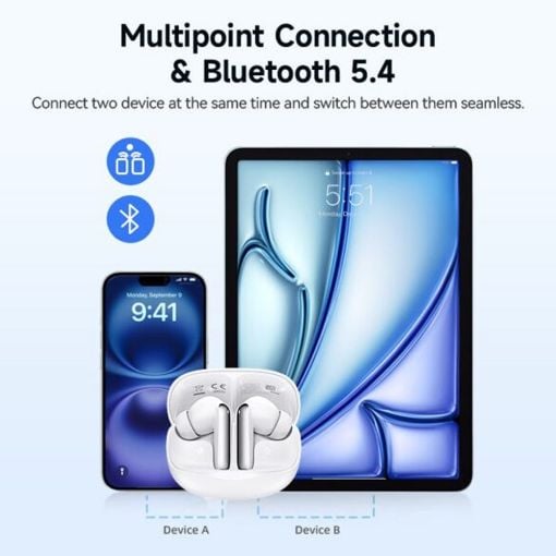 Εικόνα της True Wireless Earphones QCY Melobuds N50 ANC Bluetooth Purple