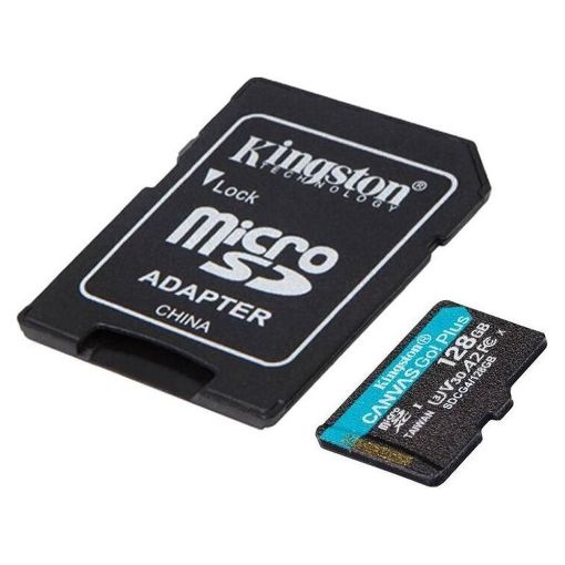 Εικόνα της Κάρτα Μνήμης MicroSDXC Kingston Canvas Go! Plus 128GB Class 10 + SD Adapter SDCG4/128GB