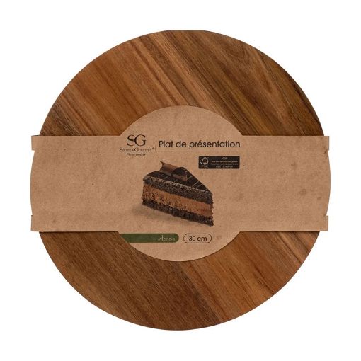 Εικόνα της Επιφάνεια Κοπής Secret de Gourmet με Λαβή 39x39x6cm Ξύλινη Καφέ 196313