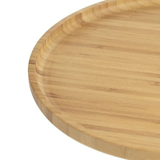 Εικόνα της Δίσκος Σερβιρίσματος Secret de Gourmet Bamboo 19.5x19.5x1.5cm Καφέ 160749