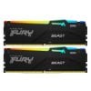 Εικόνα της Ram Kingston Fury Beast 64GB (2 x 32GB) DDR5-6000MHz CL30 RGB Black KF560C30BBEAK2-64