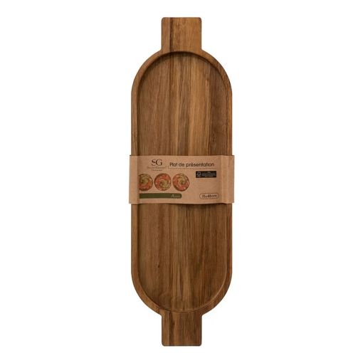 Εικόνα της Δίσκος Σερβιρίσματος Secret de Gourmet 48x18x1,5cm Ξύλινο Καφέ 194193