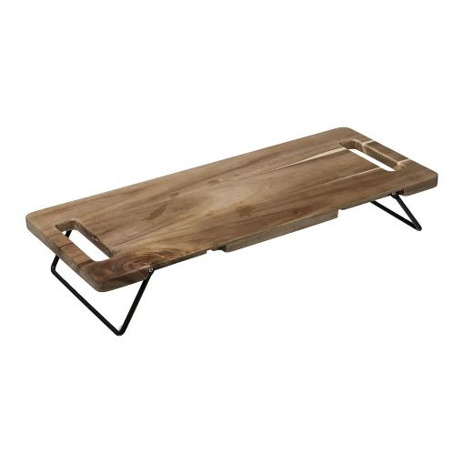 Εικόνα της Δίσκος Σερβιρίσματος Secret de Gourmet 48x20x1,5cm Ξύλινο Καφέ 173766