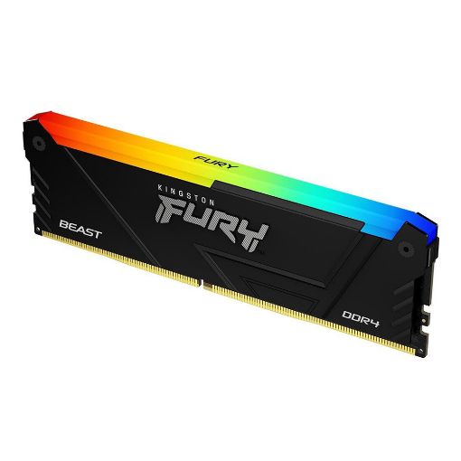 Εικόνα της Ram Kingston Fury Beast 16GB (1 x 16GB) DDR4-3600MHz CL18 RGB Black KF436C18BB2A/16