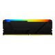Εικόνα της Ram Kingston Fury Beast 8GB (1 x 8GB) DDR4-3600MHz CL17 RGB Black KF436C17BB2A/8