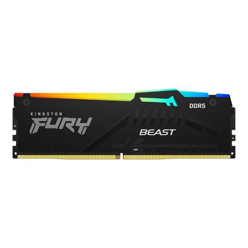 Εικόνα της Ram Kingston Fury Beast 8GB (1 x 8GB) DDR5-5200MHz CL40 RGB Black KF552C40BBA-8