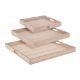 Εικόνα της Σετ Δίσκοι Σερβιρίσματος BOX37211 The Netherlands με Λαβές 3τμχ 41x28x5 cm Ξύλινοι Μπεζ HZ1930680