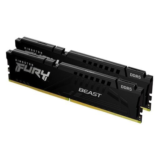Εικόνα της Ram Kingston Fury Beast 32GB (2 x 16GB) DDR5-6000MHz CL36 Black KF560C36BBE2K2-32