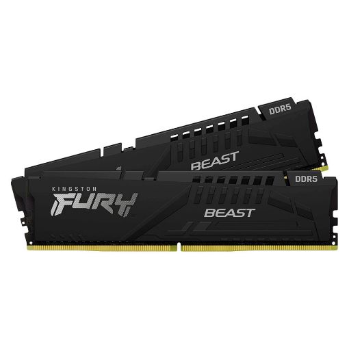 Εικόνα της Ram Kingston Fury Beast 32GB (2 x 16GB) DDR5-6000MHz CL36 Black KF560C36BBE2K2-32