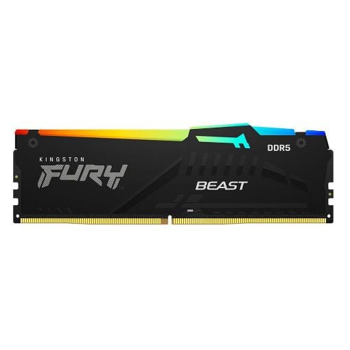 Εικόνα της Ram Kingston Fury Beast 32GB (1 x 32GB) DDR5-6000MHz CL30 RGB Black KF560C30BBEA-32
