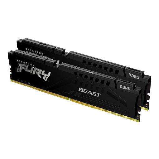 Εικόνα της Ram Kingston Fury Beast 64GB (2 x 32GB) DDR5-5600MHz CL36 Black KF556C36BBEK2-64
